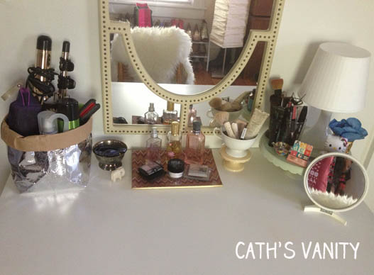 vanity organizing Cath