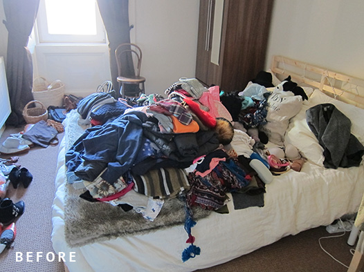 KonMari discard bedroom